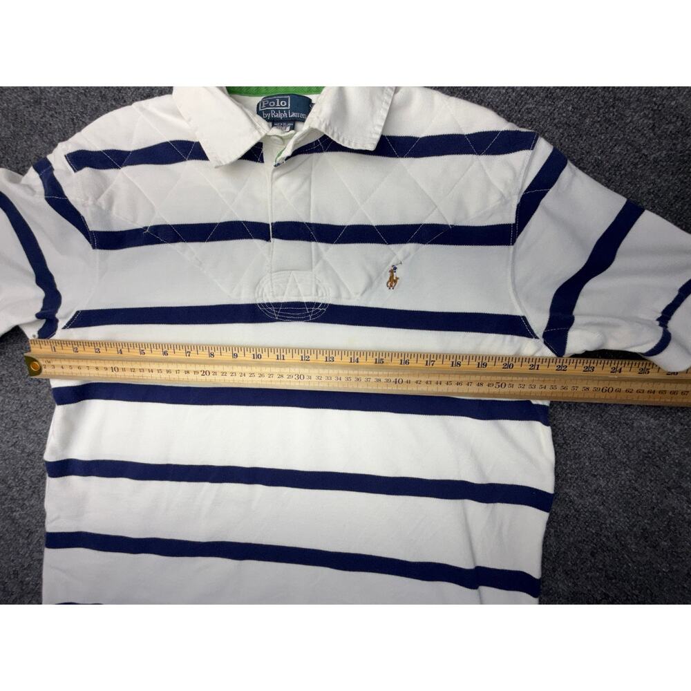 Polo Ralph Lauren Stripe Polo Shirt Cotton L Rugby - Picture 4 of 10